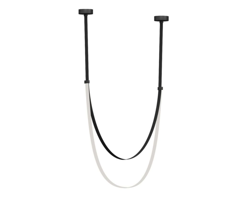 Подвесной светильник 240 см, 56W, 4000K, Kink Light Лирд 07689A-120,19, черный