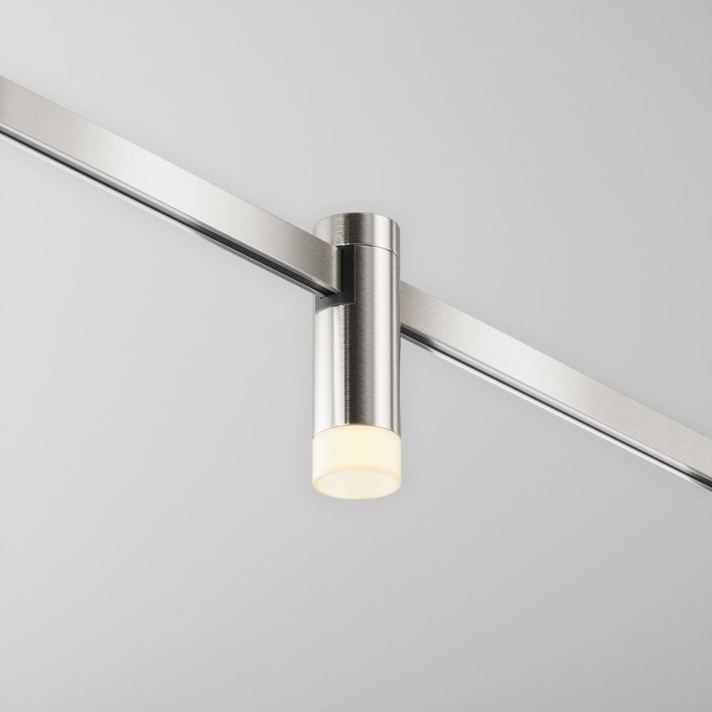 Трековый светильник  TR145-1-3W3K-W-PT **-9 см, *LED*3W, K, Maytoni technical FLARITY TR145-1-3W3K-W-PT, Платина