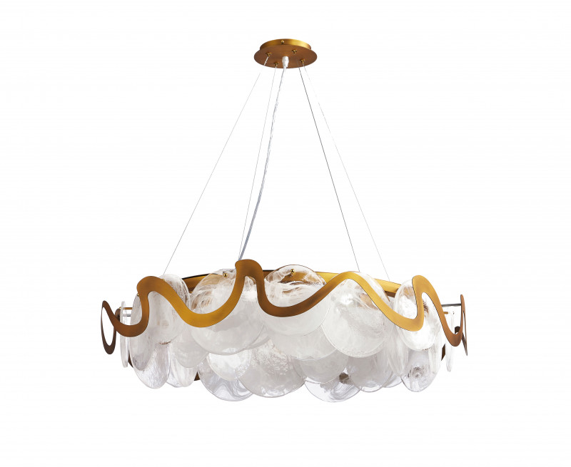 Люстра подвесная Stilfort 2130/03/10P, диаметр 80 см, бронза