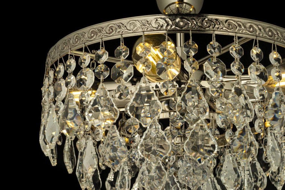 Люстра потолочная *30*31 см, 4*E27*60W, Arti Lampadari Castellana Nickel Castellana E 1.3.30.602 N, Матовый никель