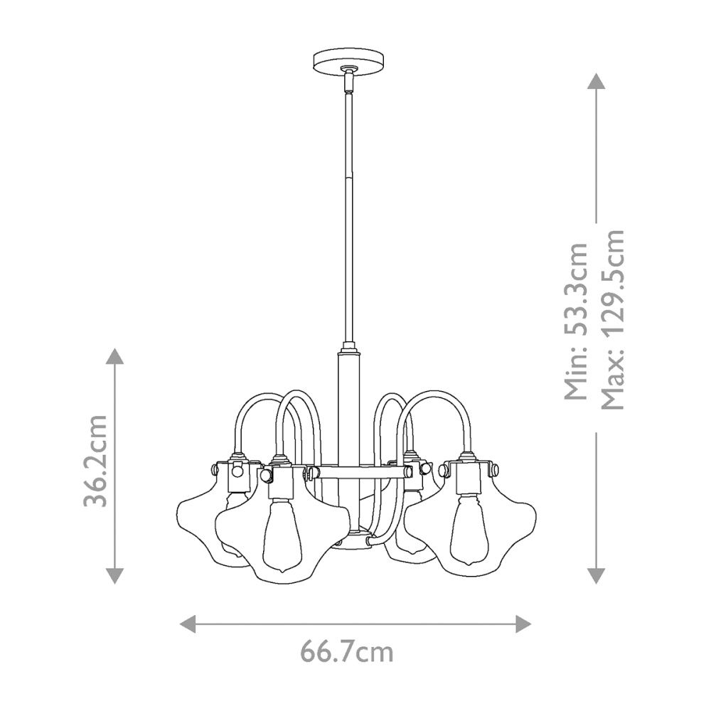 Люстра Hinkely Lighting, Арт. HK-CONGRESS4-B-CM