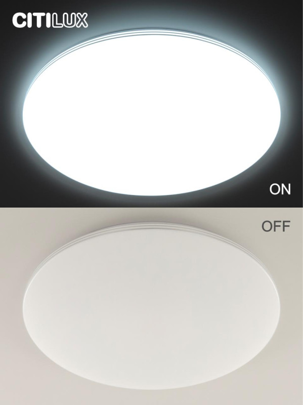 Светильник 60 см, 90W, 3000-5500K с пультом Симпла Citilux CL714900G, белый