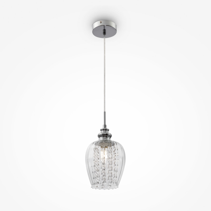 Подвес хрустальный диаметр 14 см Maytoni Fusion MOD044-PL-01-N прозрачный
