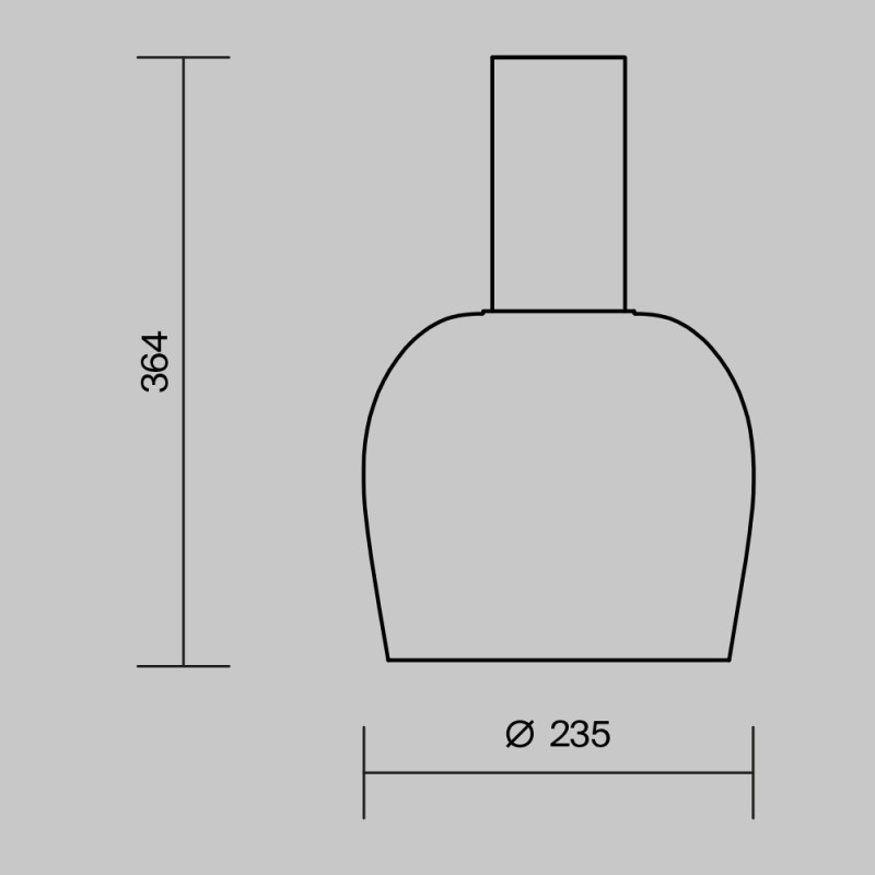 Накладной светильник 23,5*23,5*36,6 см, 1*E27, Maytoni Smart Casual MOD414CL-01G золотой