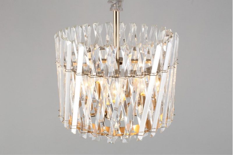 Подвесная люстра 40*32-115 см, 5*E14, 40W, Aployt Verene APL.808.13.05, золотой