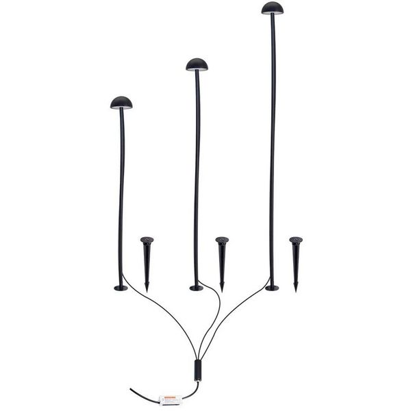 Грунтовый светильник 10,5W, 3000K, Arte Lamp MOTUS A1081PA-3BK, черный