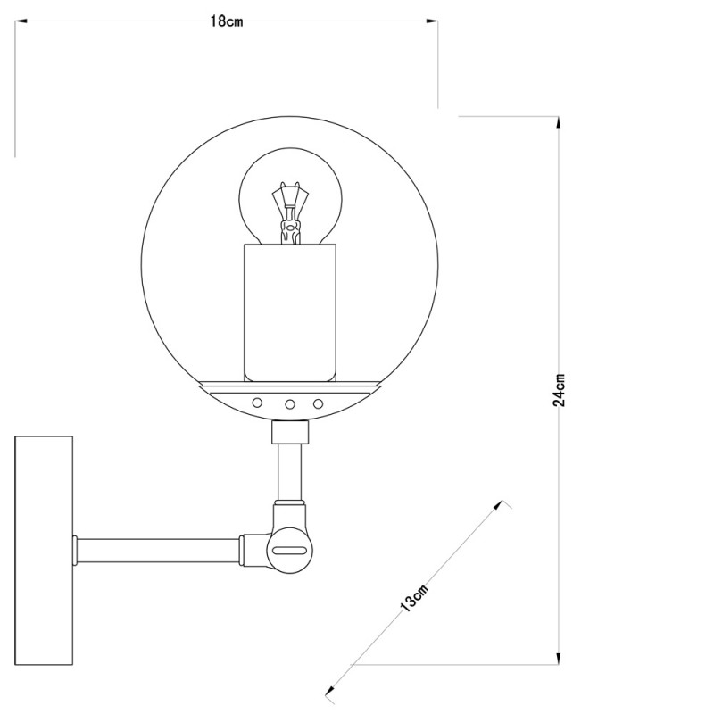 Бра Arte Lamp A1664AP-1CC хром
