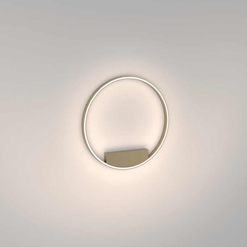 Накладной светильник 60*60*3,5 см, LED, 35W, 2600К-3500К, Maytoni Rim MOD058CL-L35BSK латунный