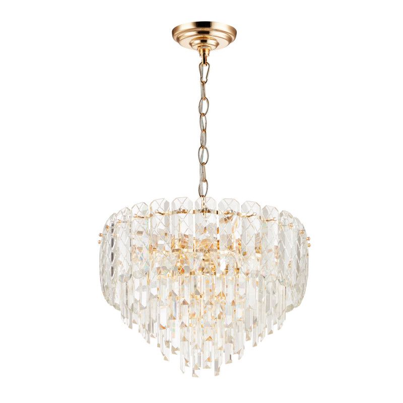 Подвесная люстра 50*50*90 см, Е14 10x40W, Золото MODELUX ML.20210.10R GD