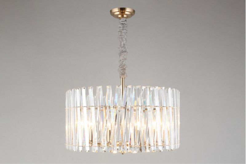 Подвесная люстра 60*32-115 см, 8*E14, 40W, Aployt Verene APL.808.13.08, золотой