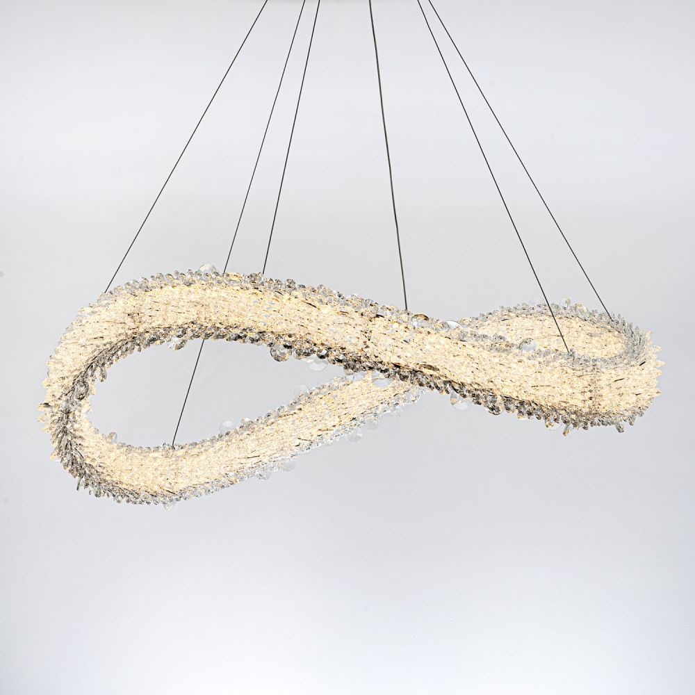 Подвесной светильник 80*40/150 см, LED 88W 3000-6000K MODESTYLE MS.5003.800 CR хром