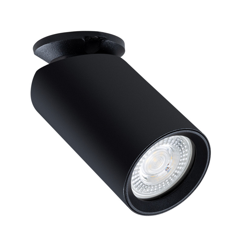 Точечный светильник 5,5*10 см, 1 GU10*35W,  К, Arte Lamp Nodo A3213PL-1BK, Черный