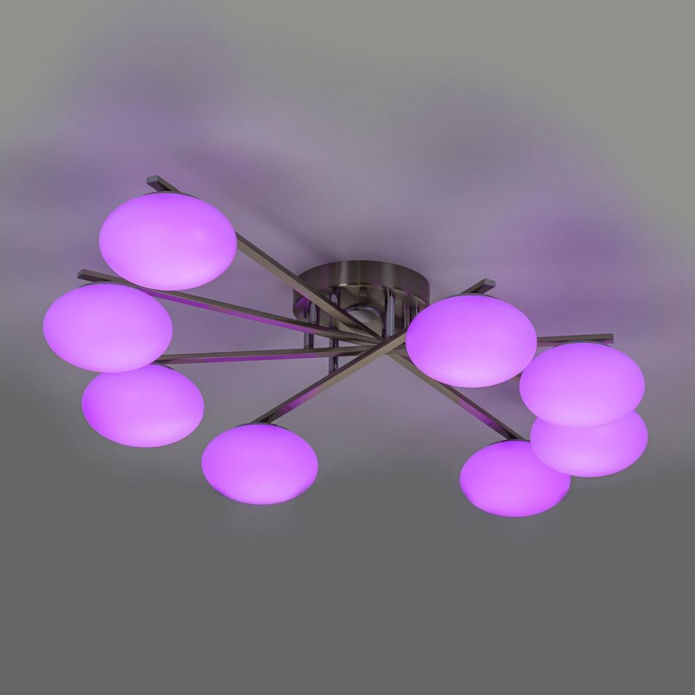 Светильник 110 см, 96W, 3000-5500K, Citilux ATMAN SMART CL226A181 LED RGB, матовый хром