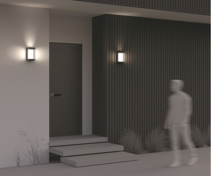 Уличный настенный светодиодный светильник Maytoni Baker Street O021WL-L10B4K