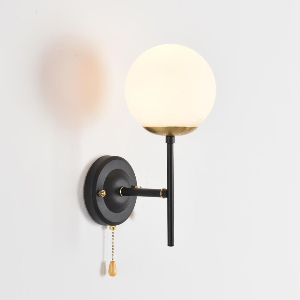 Бра 19*13*29- см, 1*E27*60W, Lumion Elrona 8375/1W, черный; латунь