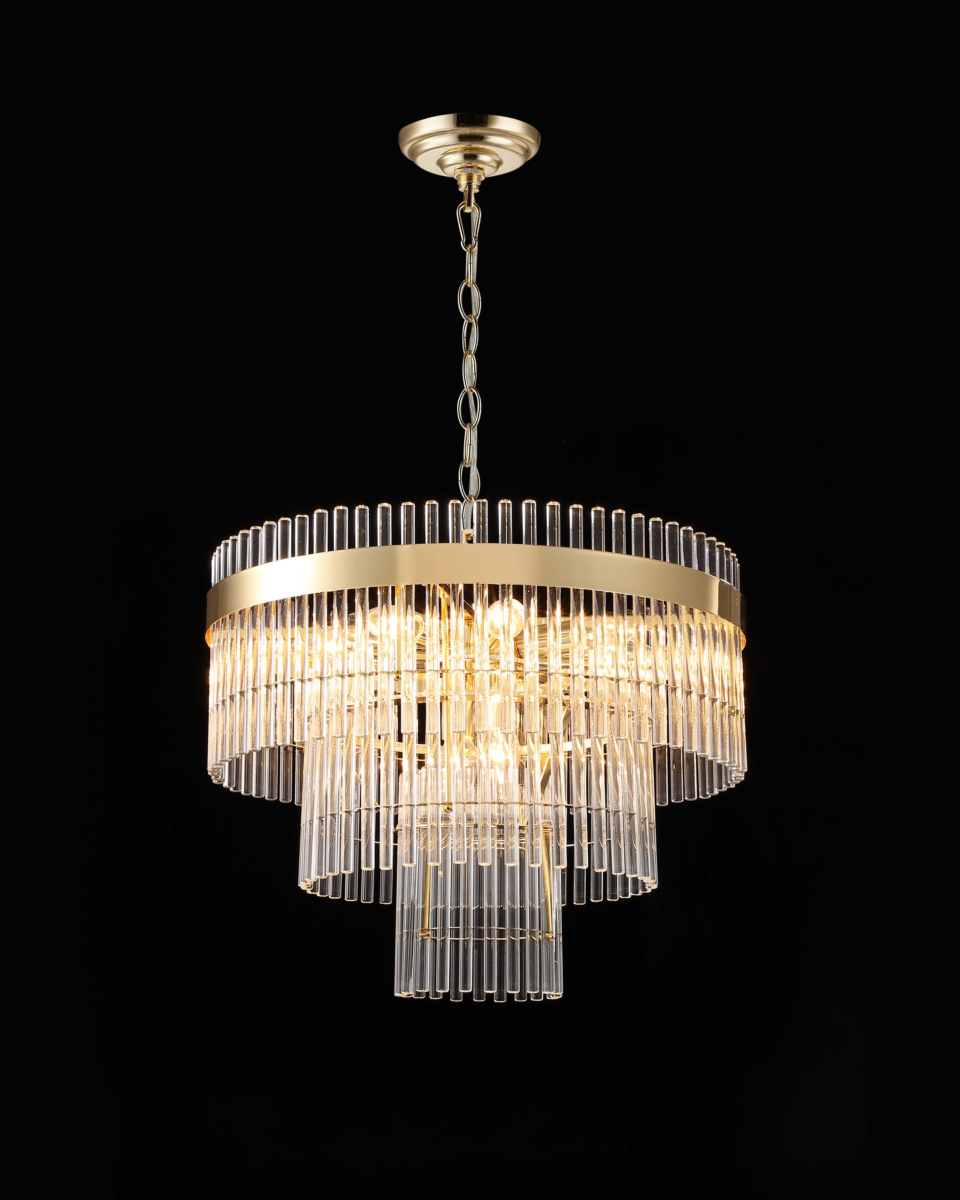 Люстра  500*400, 10*E14, 40W NewRgy Cristallo 16G-ф500 H GOLD, Золото