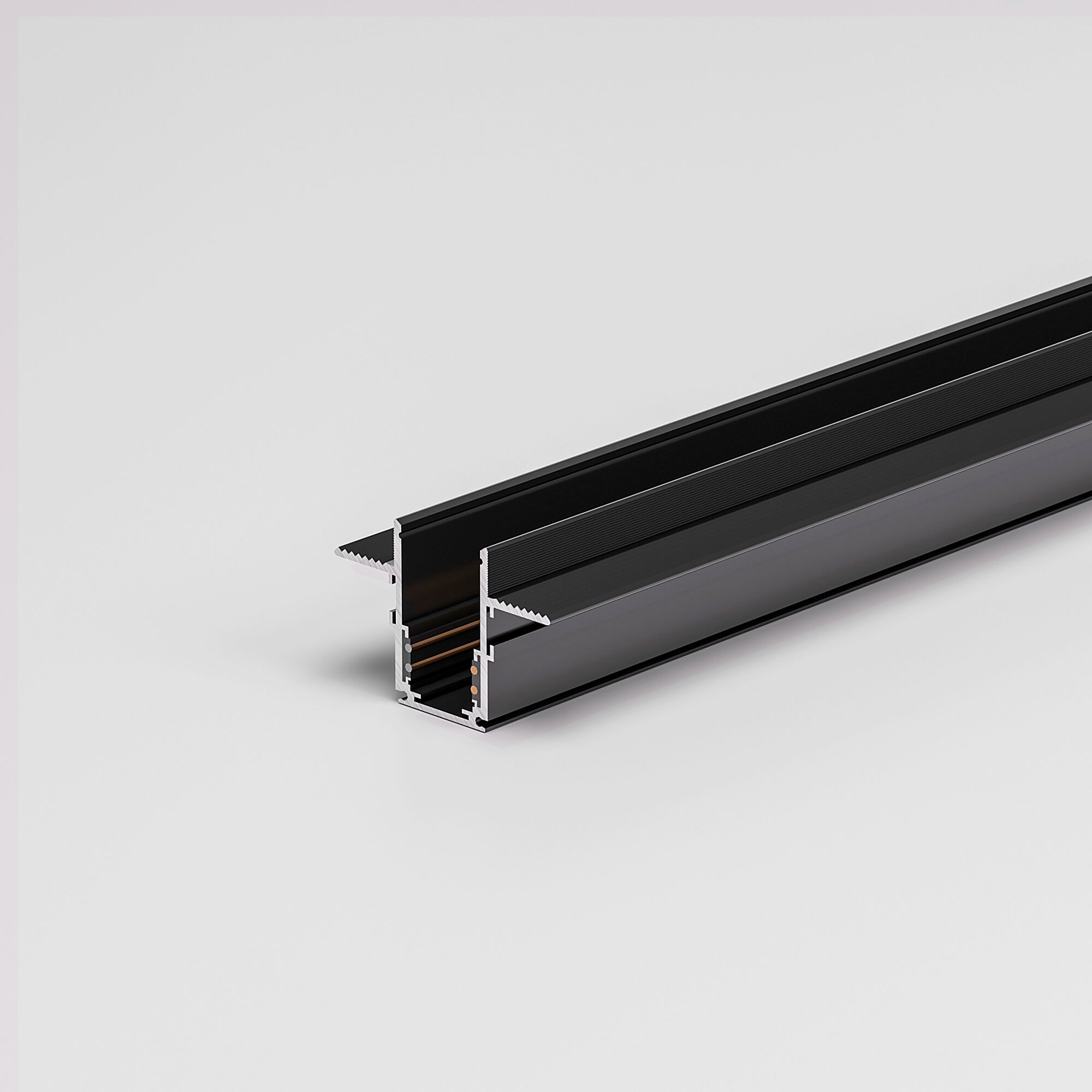 Шинопровод встраиваемый Elektrostandard Slim Magnetic под ГКЛ 9,5мм 2м 85209/00, черный