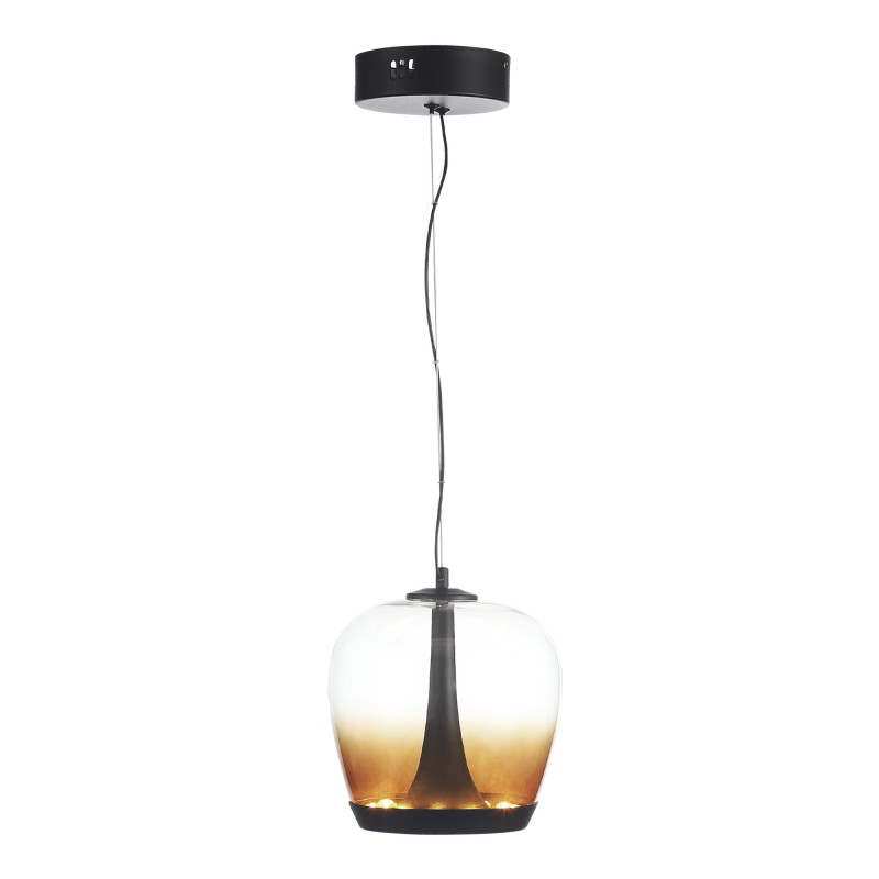 Подвесной светильник 20*200 см, LED, 17W,  3000К, ST-Luce Ripple SL6014.413.01 черный