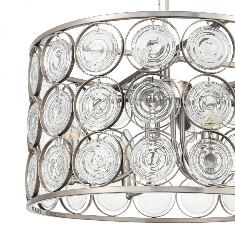 Подвесная люстра  50*120 см, 8*E14 сатин никель Vele Luce Sophie VL3233P08