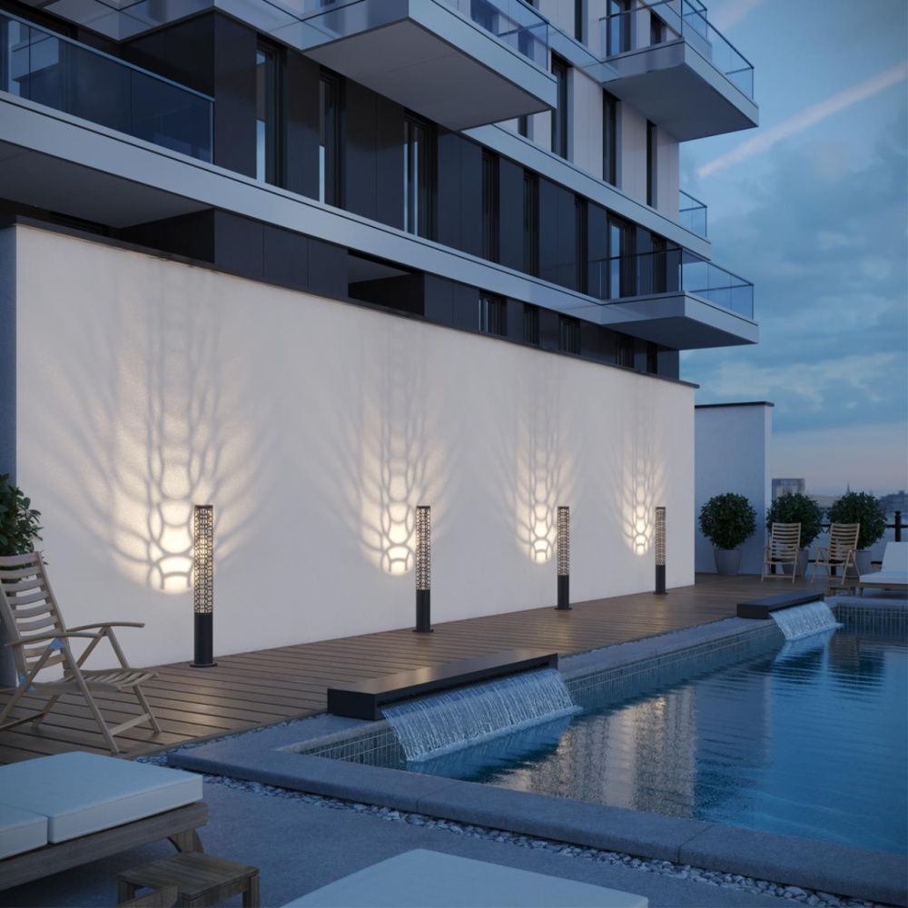 Светильник ландшафтный светодиодный 13,3*9*80- см, *LED*9W, 3000K, Novotech Netz NOV359540, коричневый