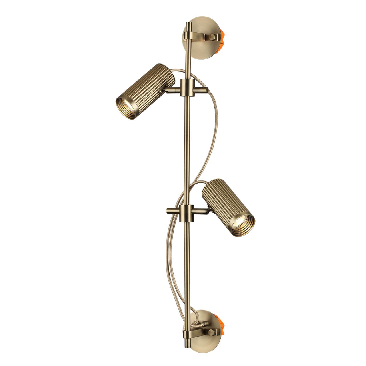 Настенный светильник 68,35 см, 2*LED GU10*10W Odeon Light MANCHESTER 7013/2W бронзовый
