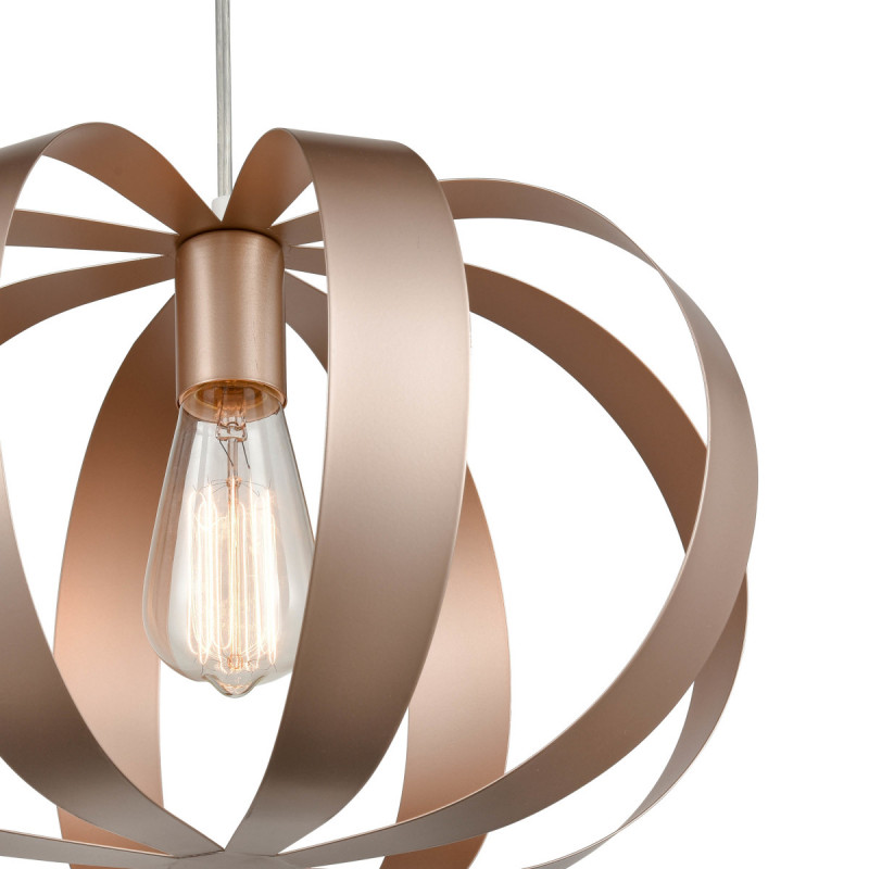 Подвесной светильник  38*154 см, 1*E27 розовое золото Vele Luce Ophir VL5324P21