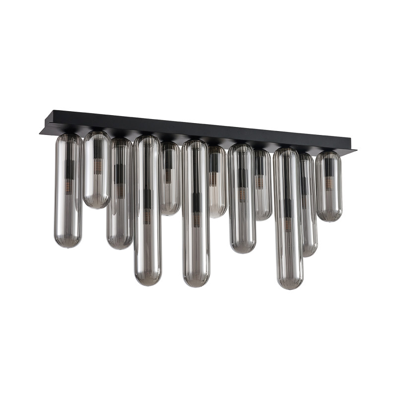 Накладная люстра 72*10*35,5 см, 12*G9, 336W, Favourite Stalactit 4454-12P черный