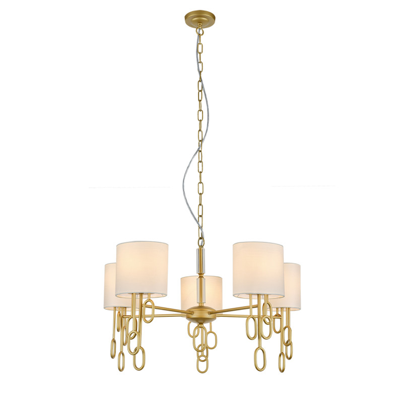 Подвесная люстра 70*70*125 см, 5*E14, 200W, Indigo AMALI V000479 золотой, 13026/5P Gold