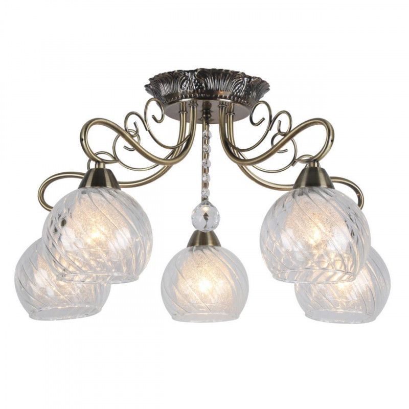 Люстра 60*31 см, 5*E14, 40W, Omnilux Omnilux 535 OML-53507-05, бронзовый