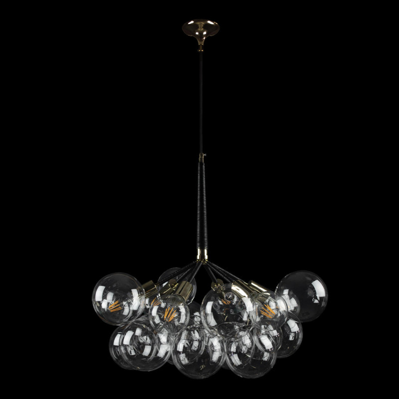 Светильник *75 см, 6*E27*40W, Loft It 10048/6 Black Bunch, Черный, золото