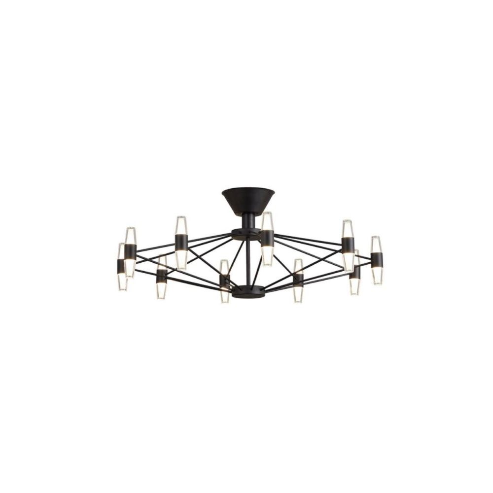 Потолочная люстра 80 см, 60W, 3000K, Aployt Bernadet APL.865.07.60, черный