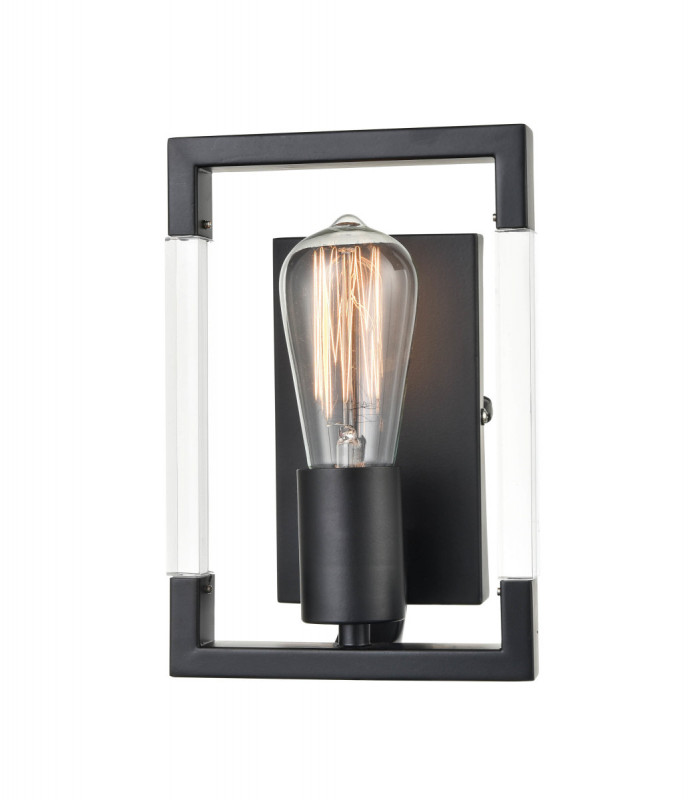 Бра 9*15*26 см, 1*E27 черный матовый Vele Luce Turin VL5022W01