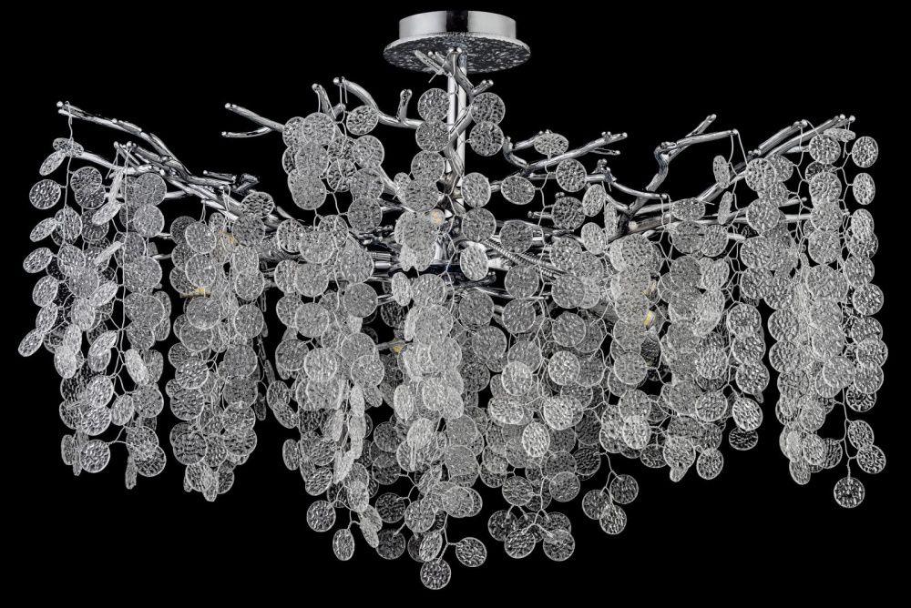 Люстра потолочная *76*54 см, 10*G9*40W, Dio D`arte Tavenna Nickel Tavenna H 1.3.76.102 N, Никель