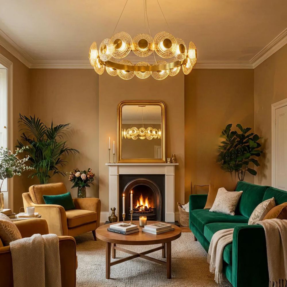 Светильник 75 см, 72W, 3000K, Citilux JANTAR CL240173, латунь