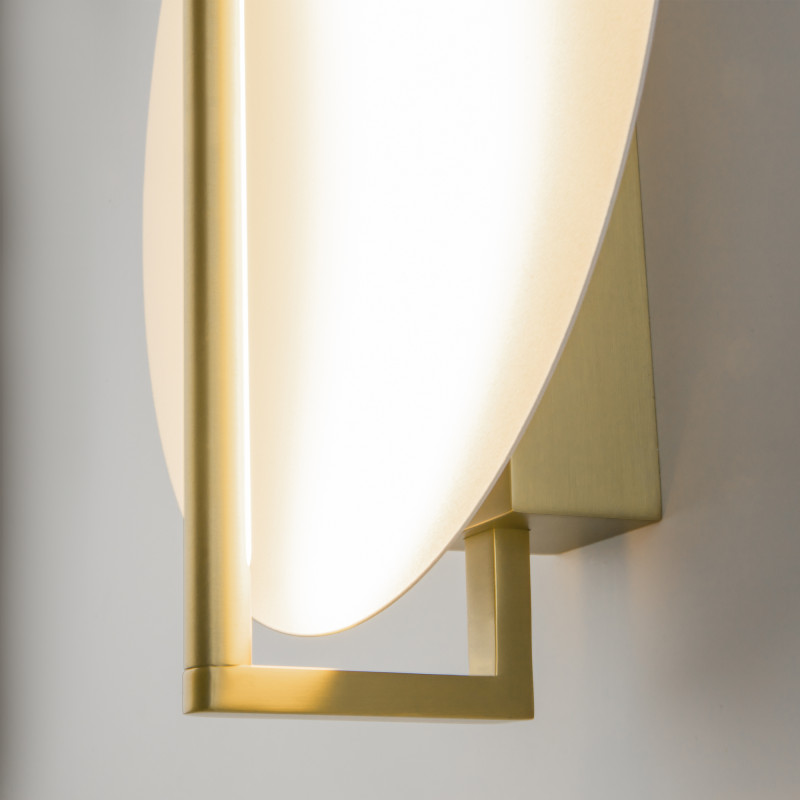 Бра 11,1*34*30 см, LED, 14W, 3000К, Maytoni Mira MOD279WL-L14G3K золотой
