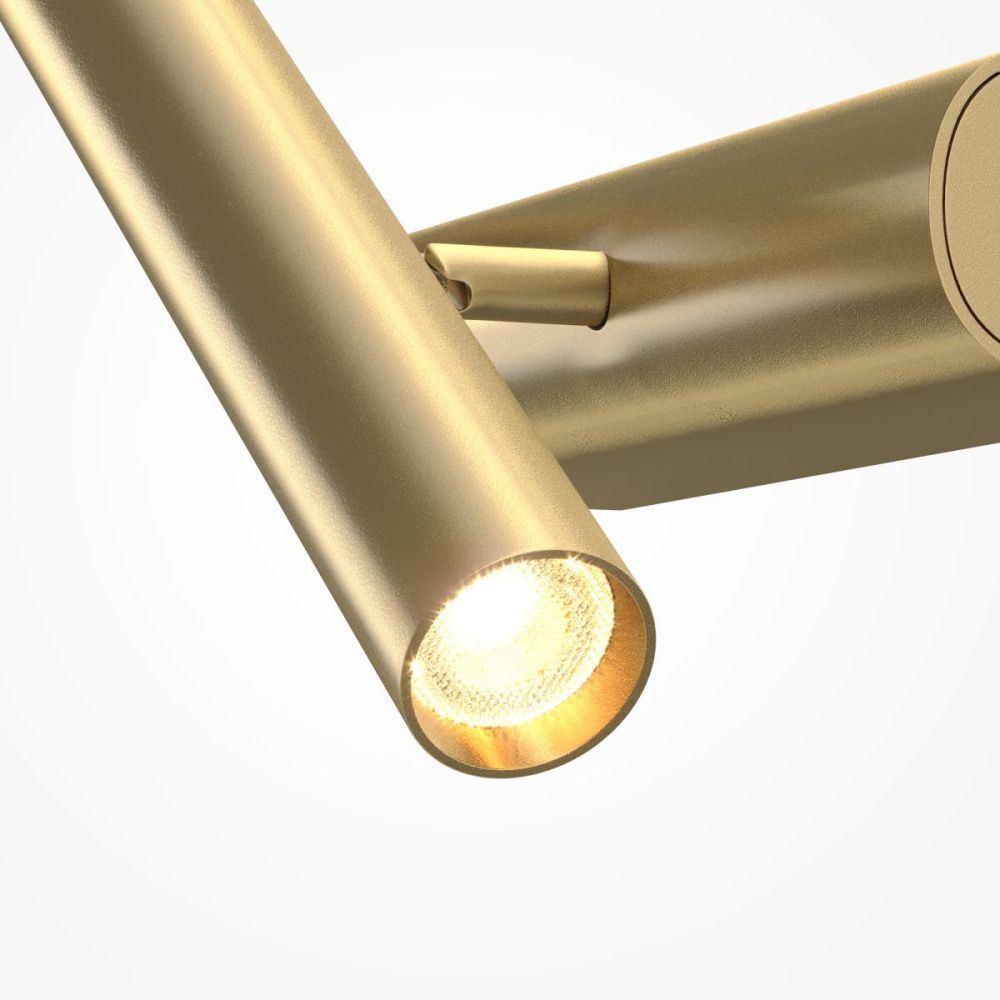 Настенный светильник  18 см, 9W, 3000K, Maytoni Paradox MOD442WL-L8BS3K, латунь