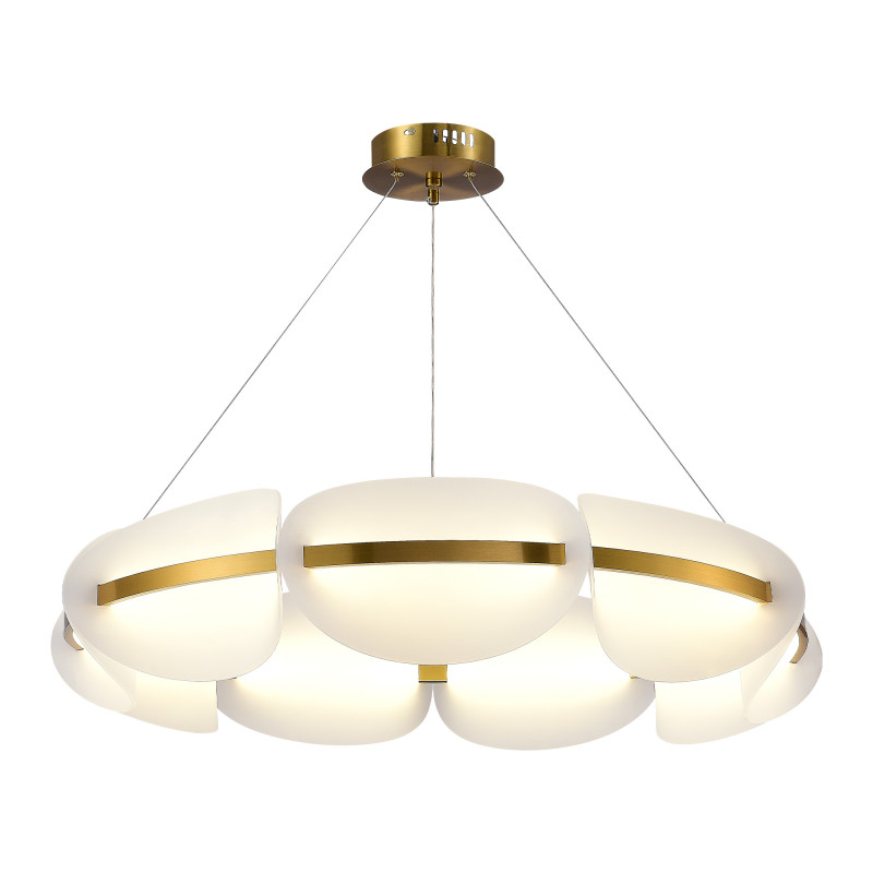 Люстра подвесная 80 см, LED 56W, 3000K золотистый ST Luce Etoile SL1304.203.56