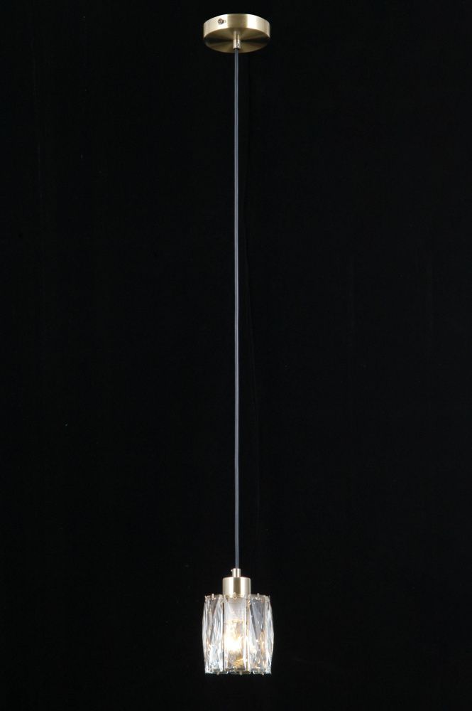 Люстра Ø100 x H1200, мм, 1*40W, AB (Бронза) NewRgy 40813MD/1 AB