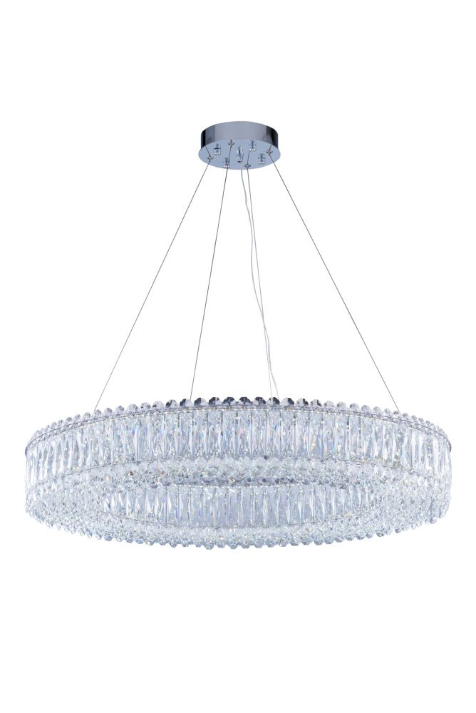 Люстра Ø800*H130(1500), мм, 160W 3000-6000K, CHROME(ХРОМ) NewRgy E79-ф800*H130 CHROME