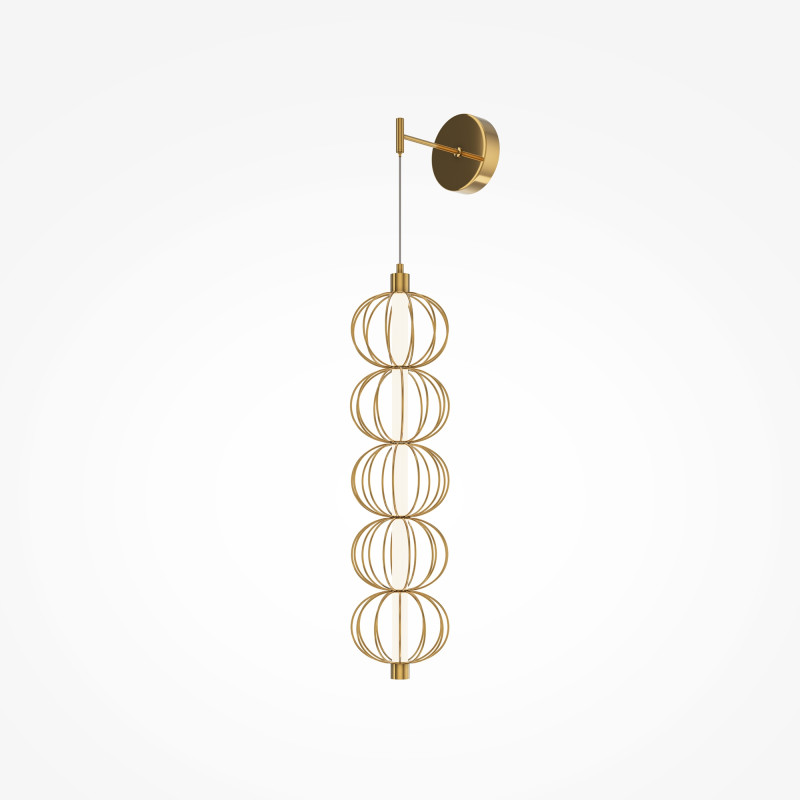 Бра 22,2*13,9*69,8*218,8 см, LED*17W, 3000 К, Golden Cage MOD216WL-L10G3K Maytoni, Золото