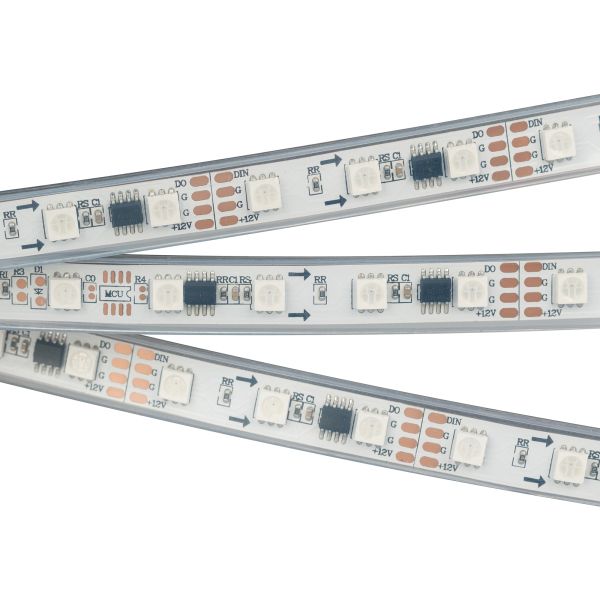 Лента SPI-5000SE-AM 24V RGB (5060, 60 LED/m, x6) (Arlight, Закрытый, IP65), цена за метр
