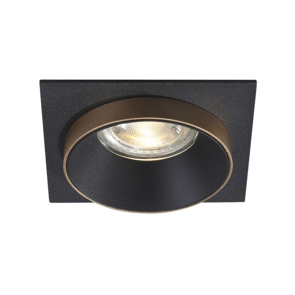 Встраиваемый светильник 9 см, Crystal Lux CLT 044C1 BL-BL-GO, черный-золото, вр 6,2 см