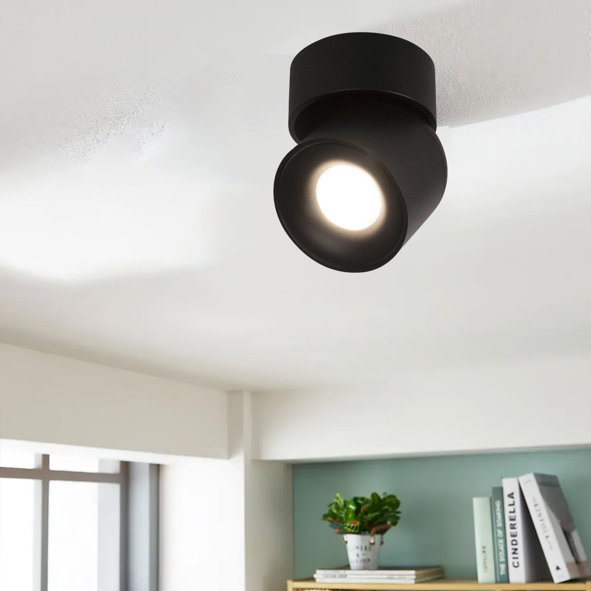 Светильник 8 см, 7W, 4000K, Loft It Tictac 10180 Black 4000K, черный