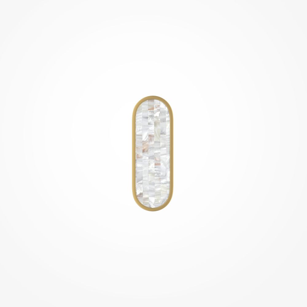 Бра 4,4*10,7*-30 см, *LED*15W, 2700-4000K, Maytoni Perlamour MOD429WL-L15BSK, Латунь