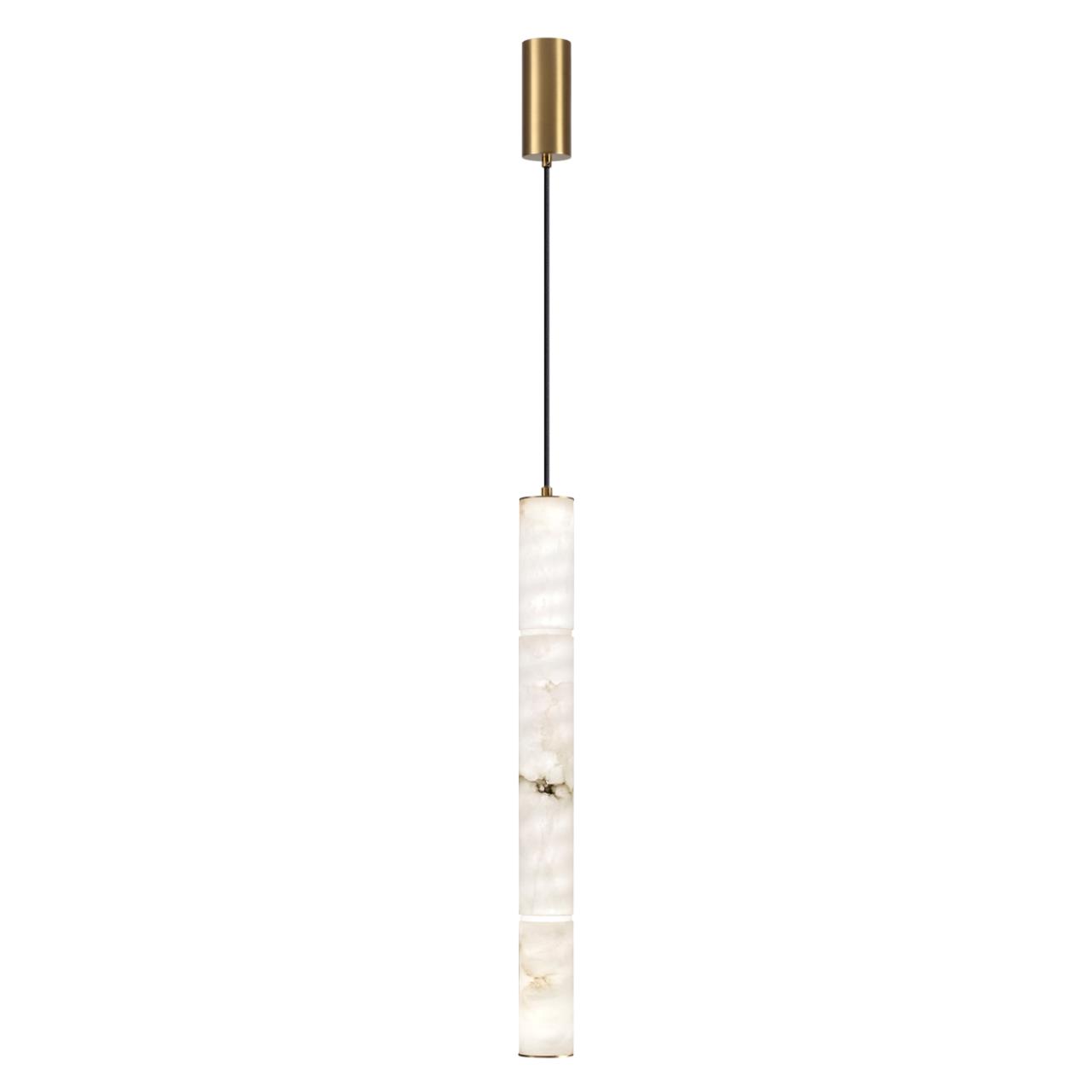 Подвесной светильник 6*150 см, 1 LED*15W, 3000 К, Odeon Light Marbella, латунь 6674/15L