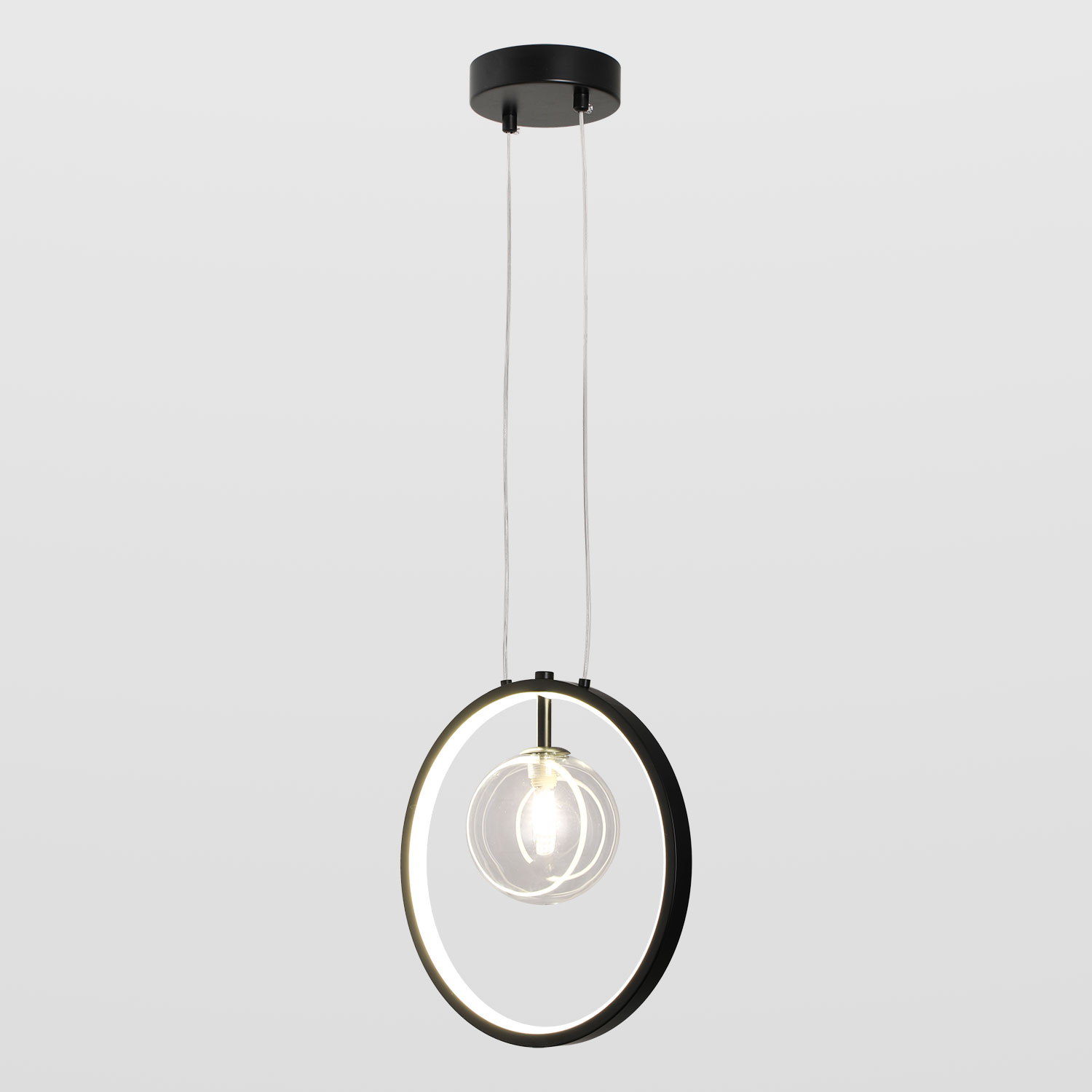 Подвесной светильник Lussole LSP-7088, 28*40 см, черный
