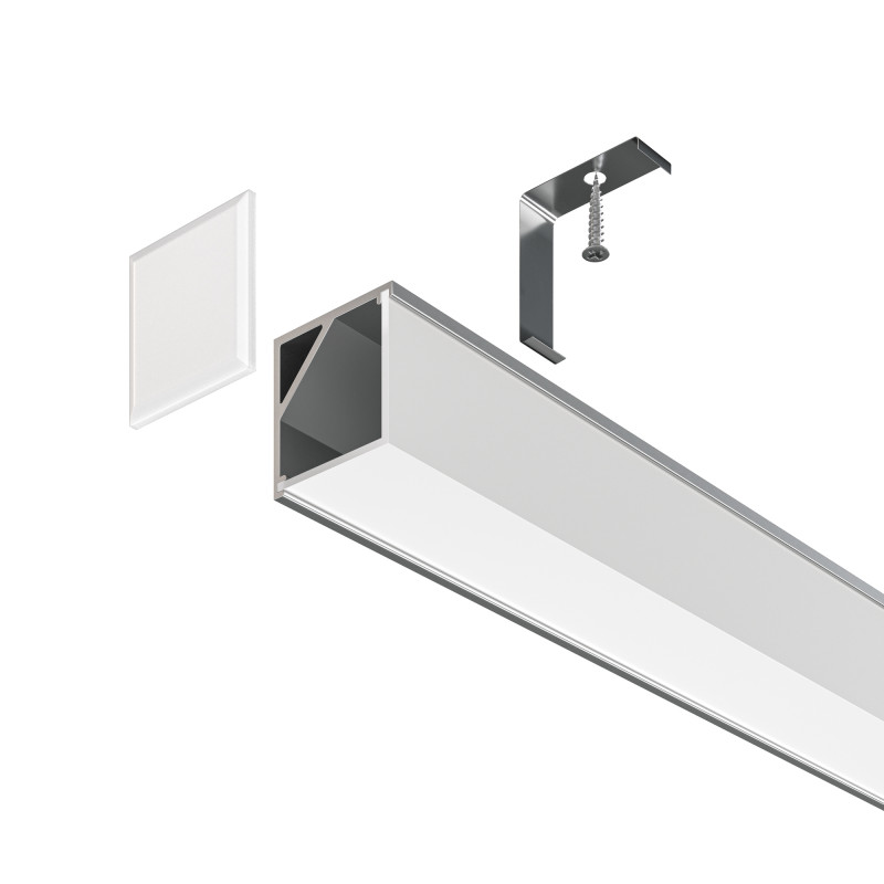 Алюминиевый профиль  Накладной 2000*16*16 мм Maytoni Technical Led Strip ALM009S-2M Серебро, цена за штуку