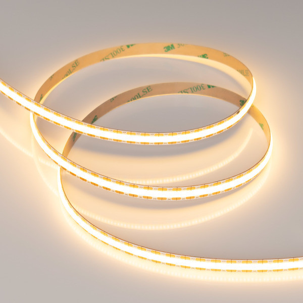 Лента COB-X528-8mm 12V Warm2700 (11 W/m, IP20, CSP, 5m), Arlight 041795. Цена указана за 5 метров. Продается кратно 5 метрам.