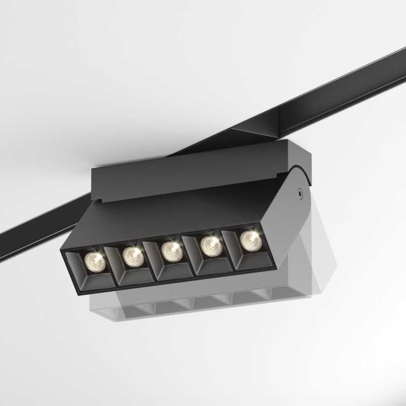 Светодиодный светильник 14 см, 11W, 3000K, Maytoni Track lamps S35  TR015-2-10W3K-B, черный трековый