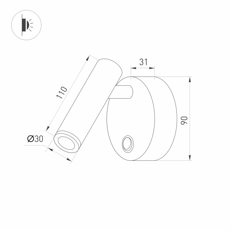 Спот Arlight 029634 11*9*9 см, 3W, белый (теплый)K,